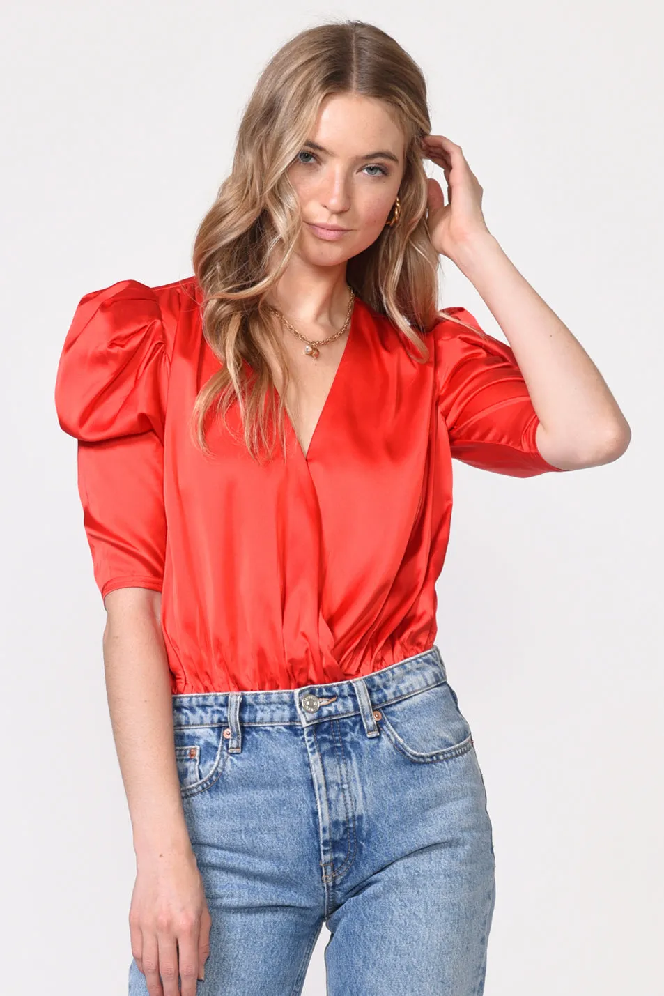 Lila Sateen Bodysuit sold by Adelyn Rae