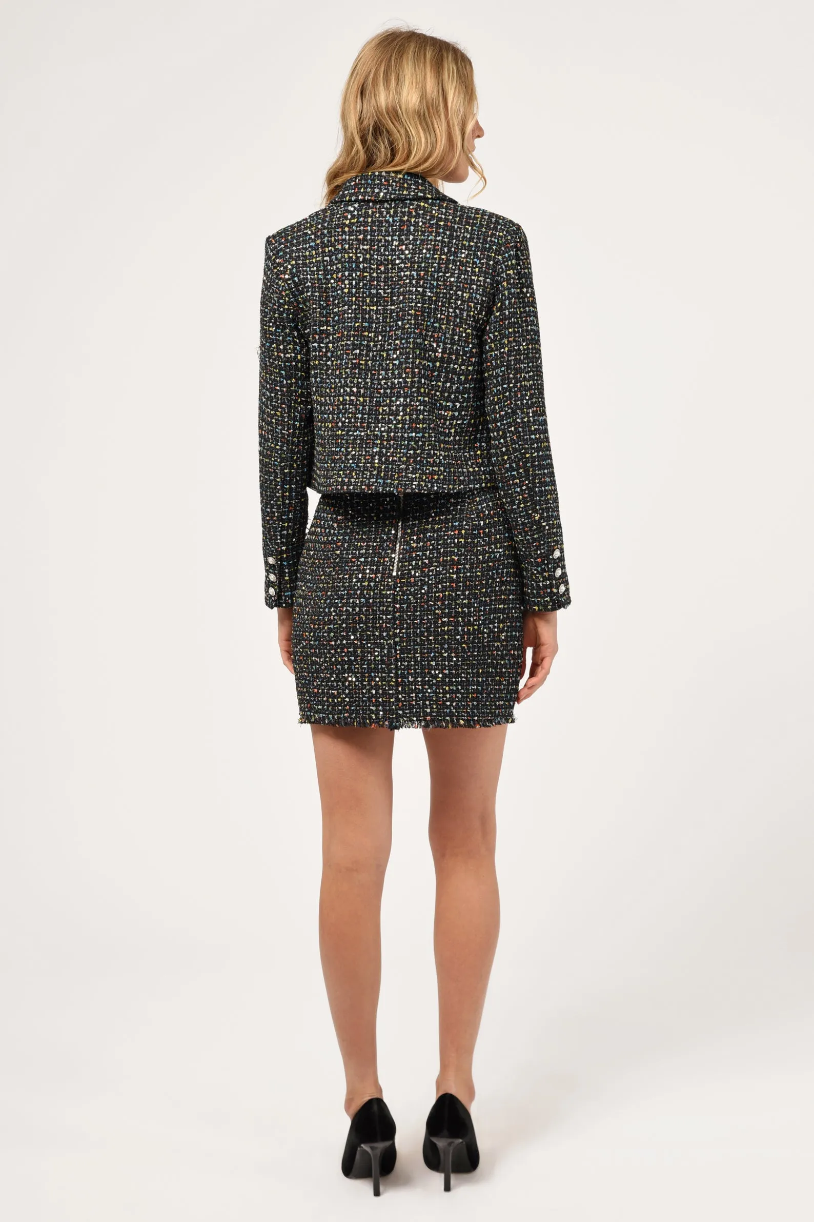 Vicky Tweed Cropped Blazer sold by Adelyn Rae product image thumbnail 5