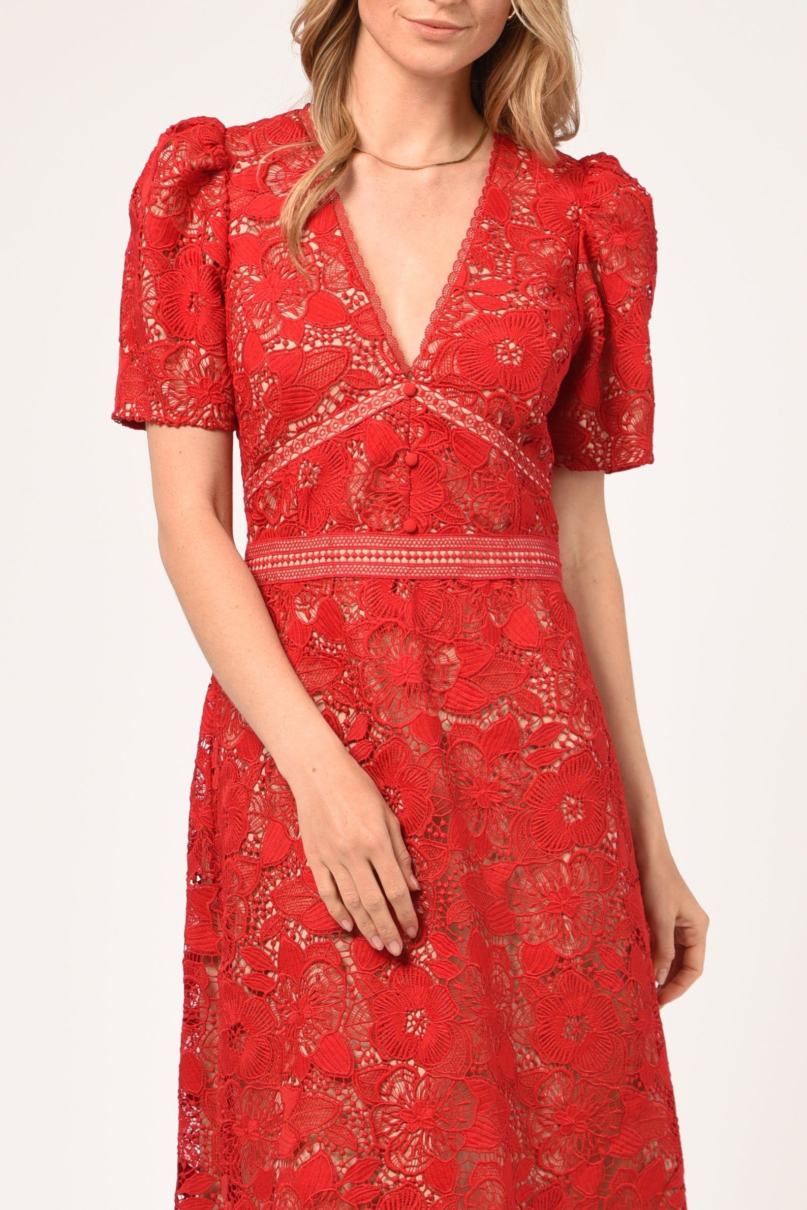 Rhana Open Back Lace Midi Dress - FINAL SALE sold by Adelyn Rae product image thumbnail 4