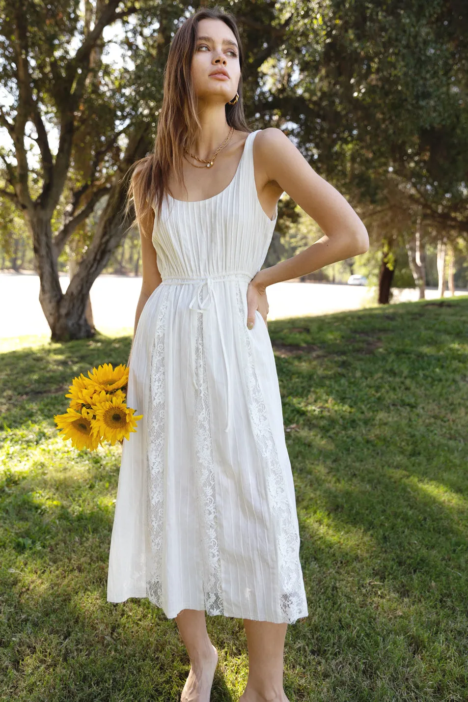 Vivian Lace Mix Maxi Dress - FINAL SALE sold by Adelyn Rae