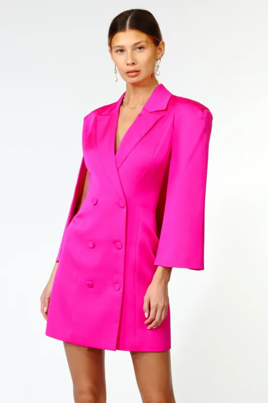 Thalia Cape Blazer Dress sold by Adelyn Rae