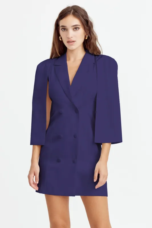 Thalia Cape Blazer Dress sold by Adelyn Rae
