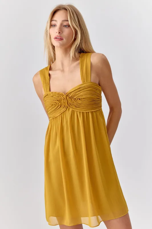 Ladella Rose Applique Chiffon Mini Dress sold by Adelyn Rae