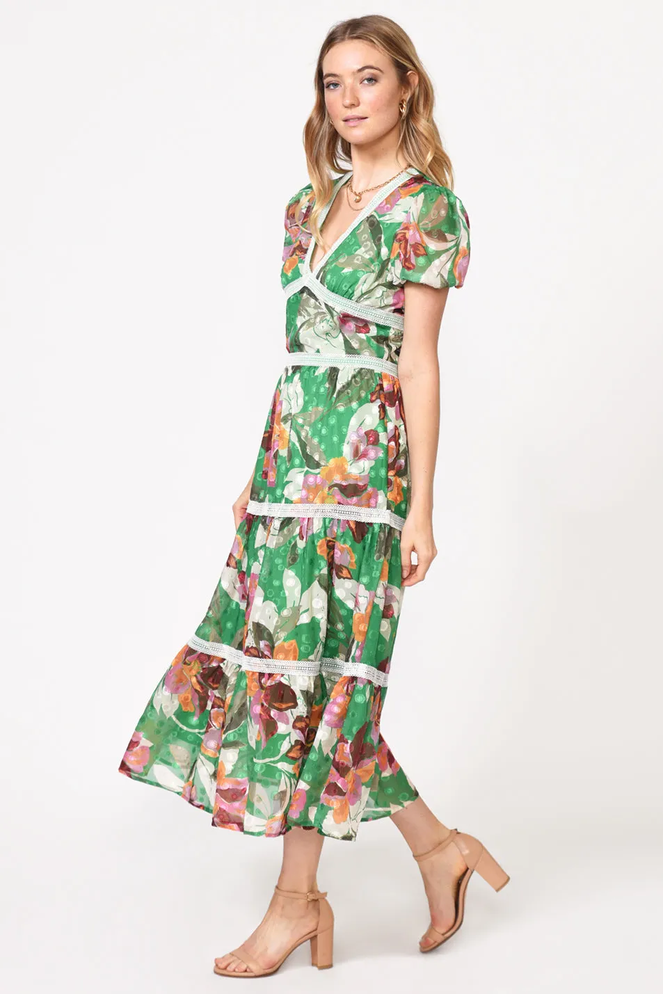 Lian Jacquard Printed Midi Dress - FINAL SALE sold by Adelyn Rae product image thumbnail 2