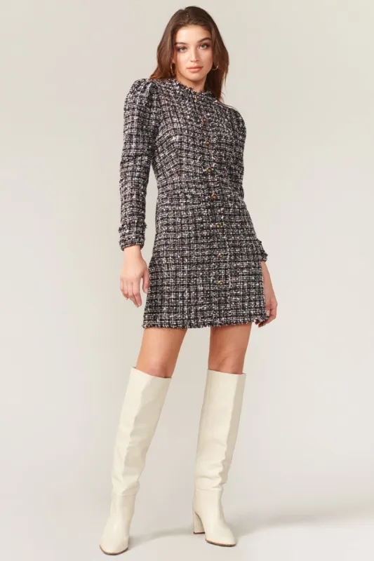 Dawn Tailored Tweed Dress sold by Adelyn Rae