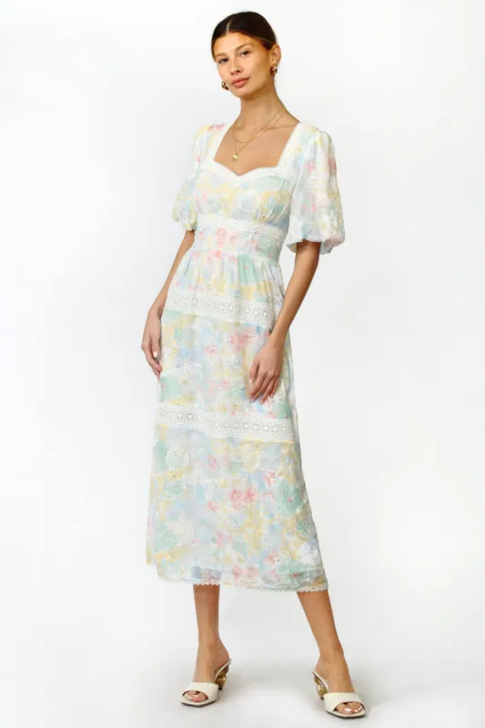 Lucia Embroidered Midi Dress sold by Adelyn Rae