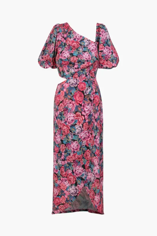 Gloria Asymmetrical Cut Out Midi Dress sold by Adelyn Rae