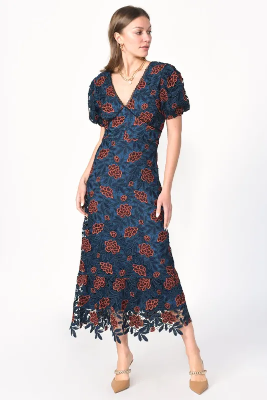 Aria Tiered Lace Maxi Dress sold by Adelyn Rae