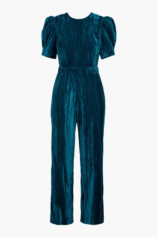 Wynn Velvet Open Back Jumpsuit sold by Adelyn Rae