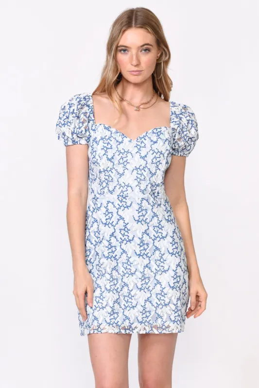 Greta Lace Mini Dress sold by Adelyn Rae