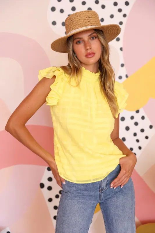 Gracie Smocked Neck Burnout Chiffon Blouse sold by Adelyn Rae