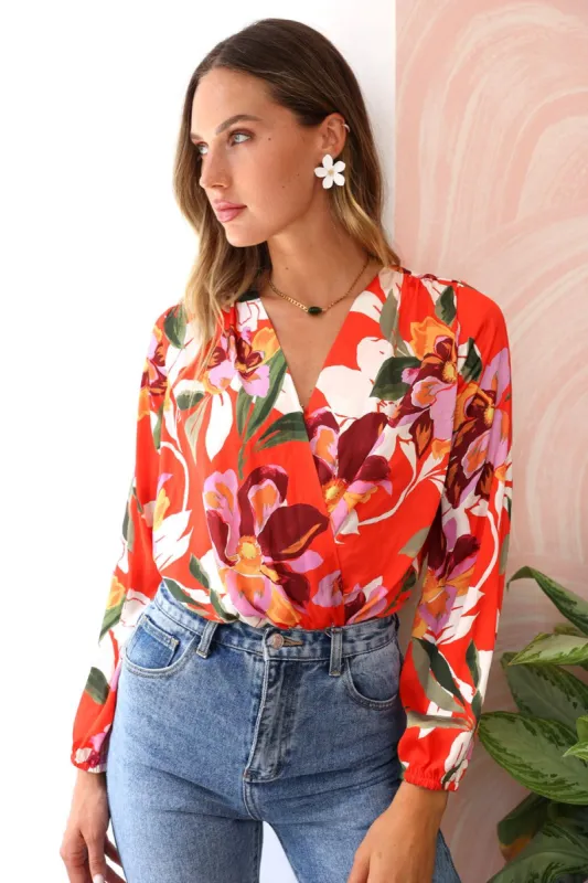 Afterhour Floral Bodysuit - RECYCLED POLY - FINAL SALE sold by Adelyn Rae