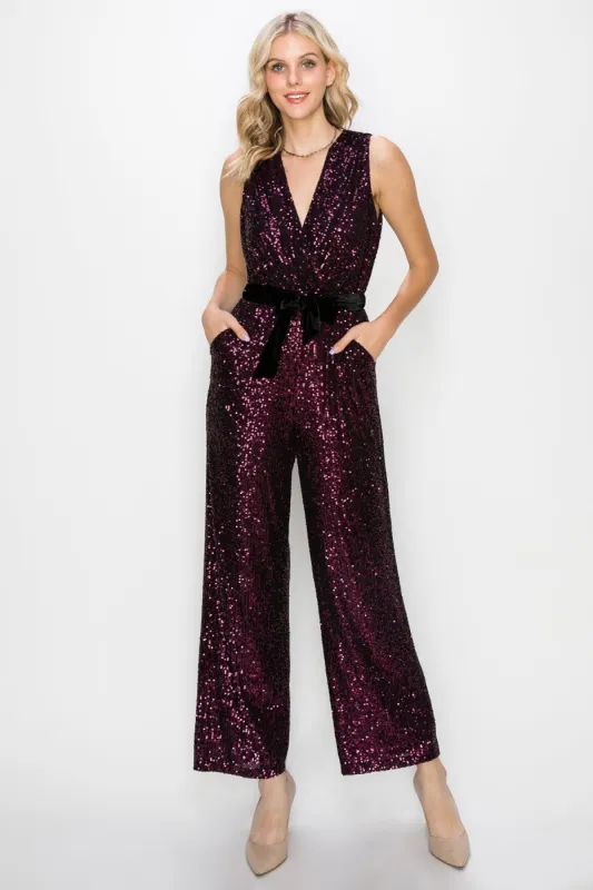 Julie Mini Sequins Jumpsuit - FINAL SALE sold by Adelyn Rae