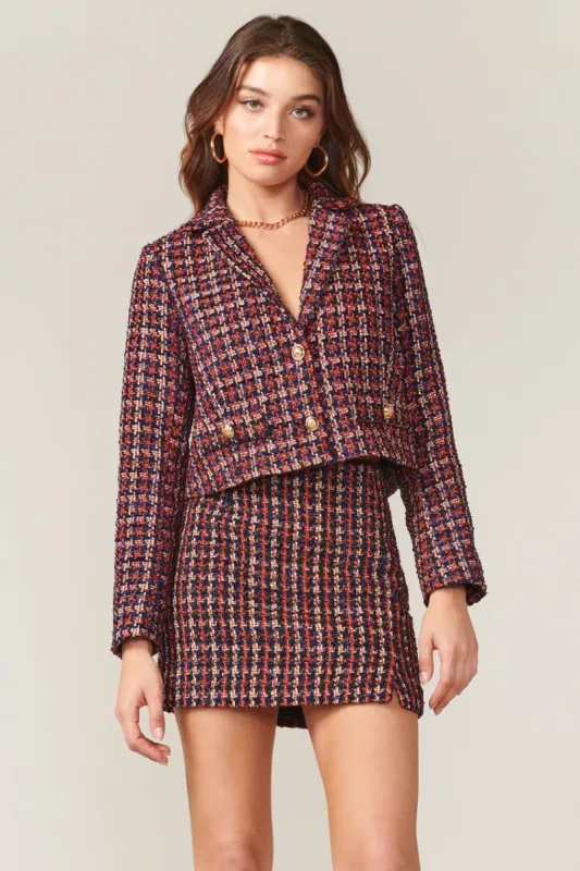 Lena Tweed Cropped Blazer - FINAL SALE made by Adelyn Rae