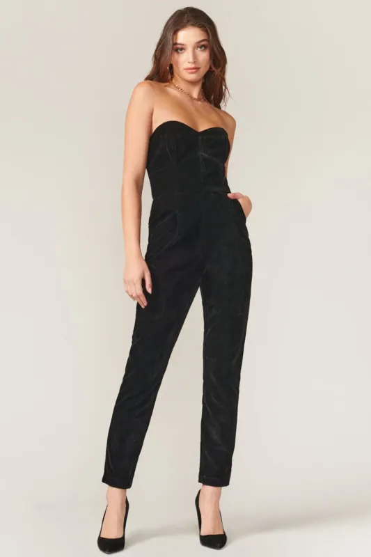 Ash Velvet Strapless Jumpsuit - FINAL SALE sold by Adelyn Rae