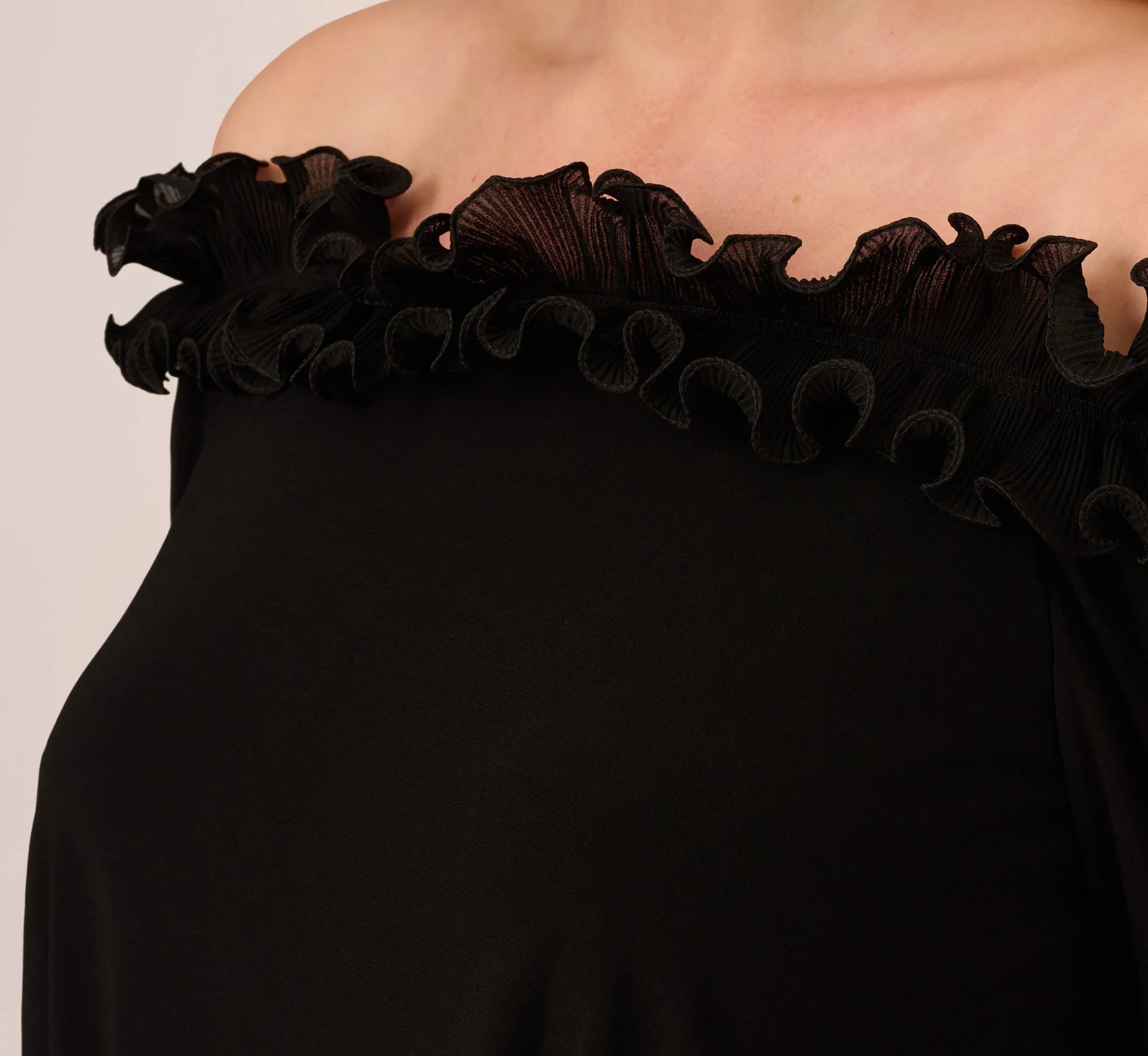 Plus Size Signature Blouson Jumpsuit In Black sold by Adrianna Papell product image thumbnail 3