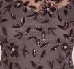 Plus Size Hand Beaded Short Sleeve Floral Godet Gown In Moonscape sold by Adrianna Papell