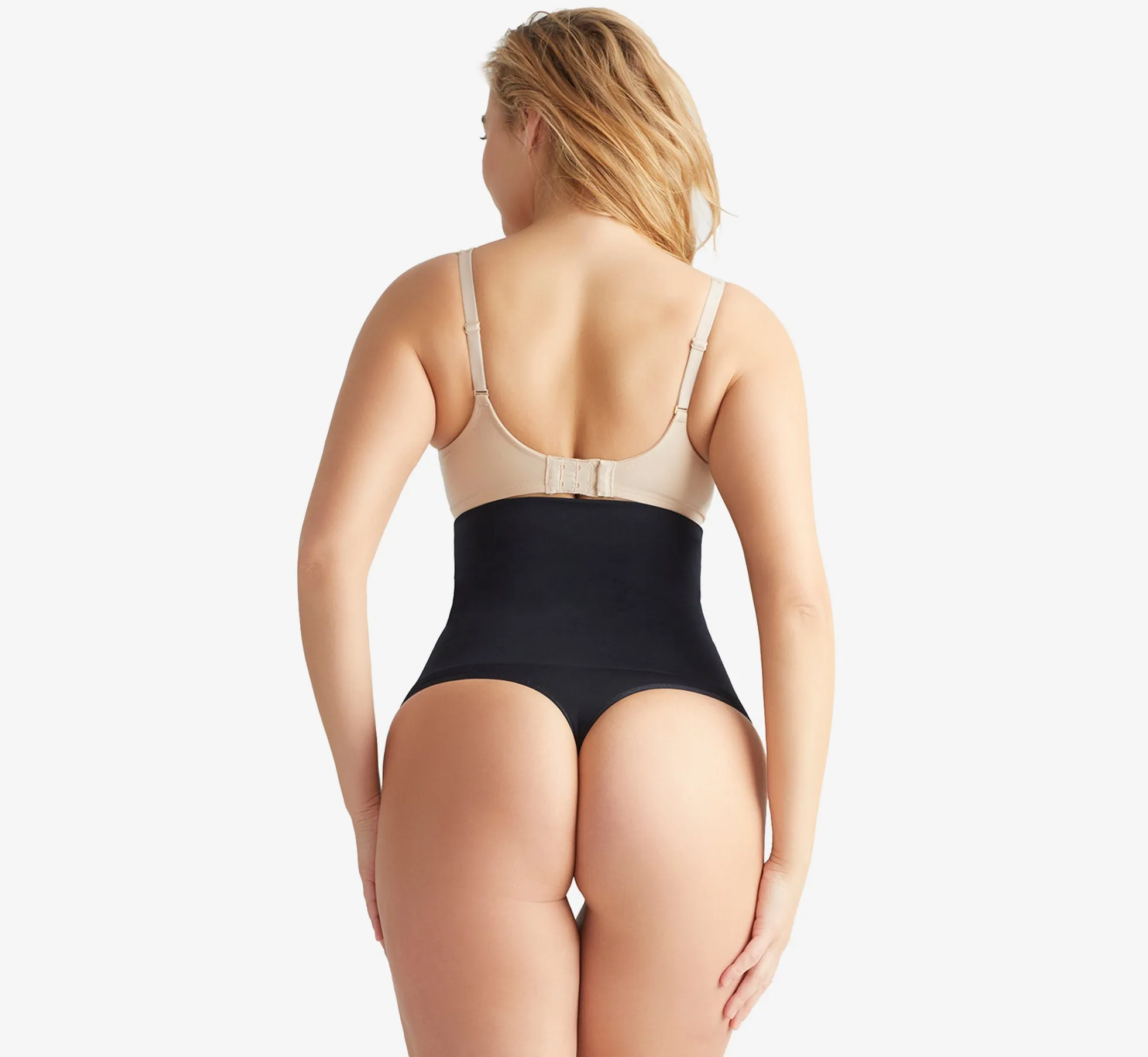 High Waisted Shaping Thong In Black sold by Adrianna Papell product image thumbnail 2