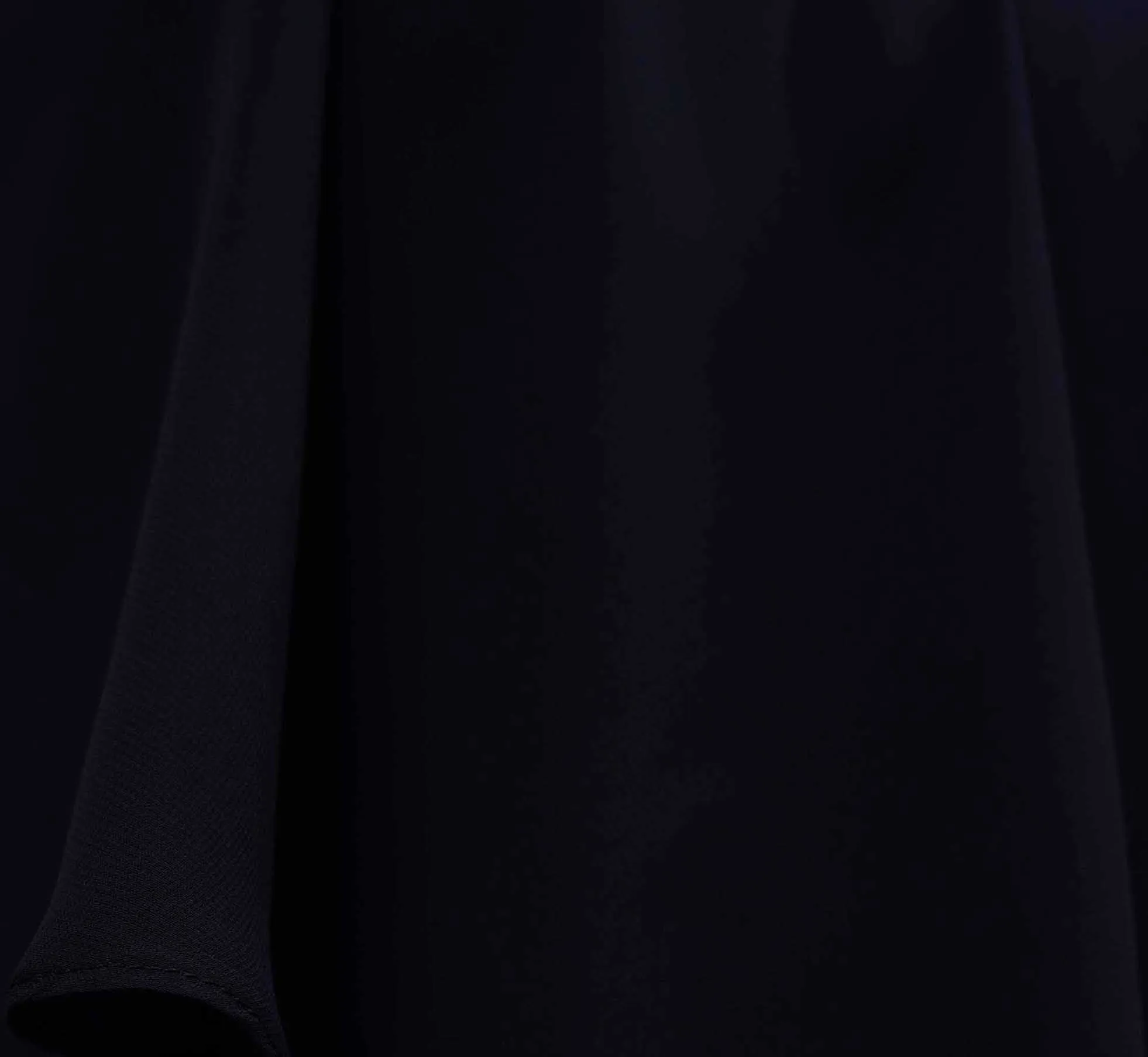 Plus Size Chiffon And Crepe Wide Leg Jumpsuit In Midnight sold by Adrianna Papell product image thumbnail 5