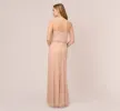 Art Deco Beaded Blouson Gown In Blush sold by Adrianna Papell