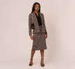 Houndstooth Midi Pencil Skirt In Dusty Camel Soft Houndstooth sold by Adrianna Papell