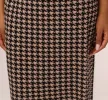 Houndstooth Midi Pencil Skirt In Dusty Camel Soft Houndstooth sold by Adrianna Papell