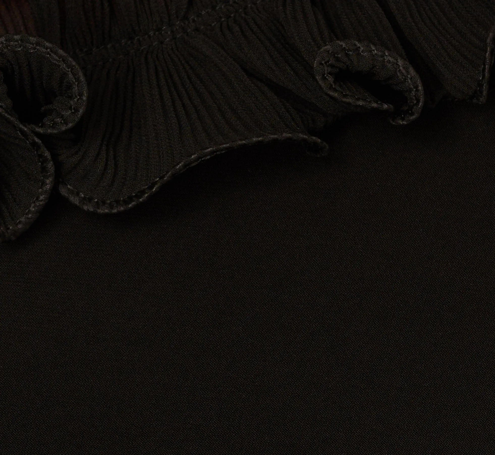 Ruffled One-Shoulder Blouson Jersey Jumpsuit In Black sold by Adrianna Papell product image thumbnail 4