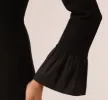 Crepe And Taffeta Drop Waist Short Dress In Black sold by Adrianna Papell