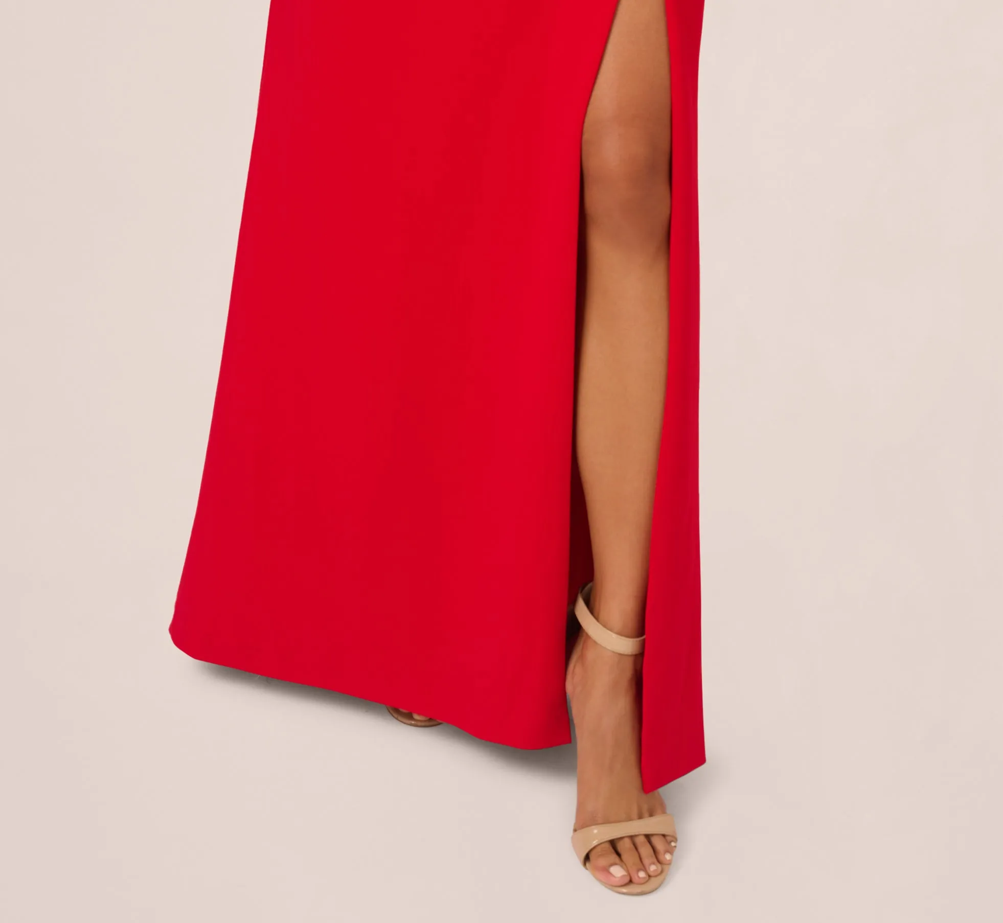 Bow Front Crepe Gown In Super Red sold by Adrianna Papell product image thumbnail 5