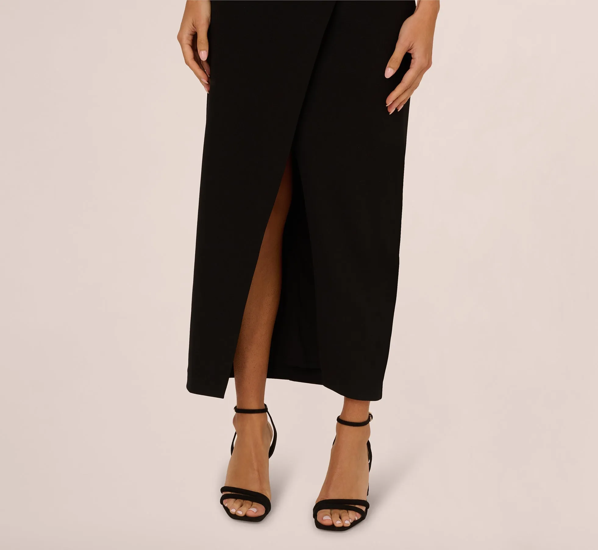 Strapless Knit Crepe Blazer Midi Dress In Black sold by Adrianna Papell product image thumbnail 4