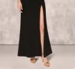 One Shoulder Pleated Detail Mermaid Gown In Black sold by Adrianna Papell