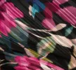 One Shoulder Metallic Floral Stripe Gown In Black Multi sold by Adrianna Papell