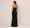 Strapless Sequin Ruffle Combo Gown In Black sold by Adrianna Papell