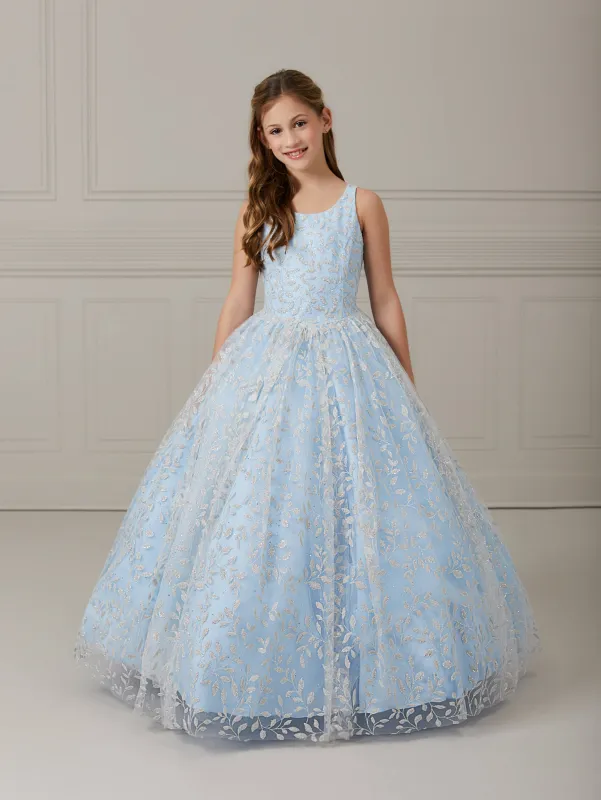 Glitter Floral Tulle A-Line Dress sold by Adrianna Papell