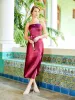 Satin Spaghetti Strap Midi Dress sold by Adrianna Papell