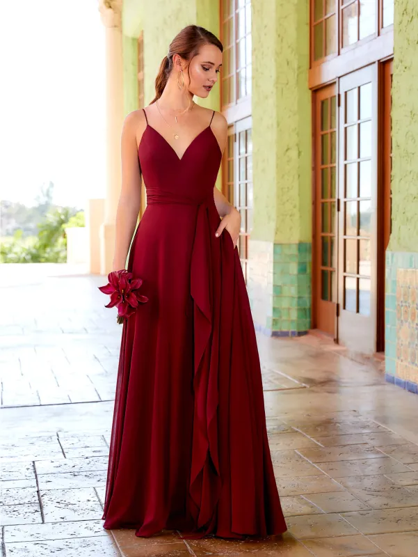 Chiffon A-Line Dress with Pockets sold by Adrianna Papell