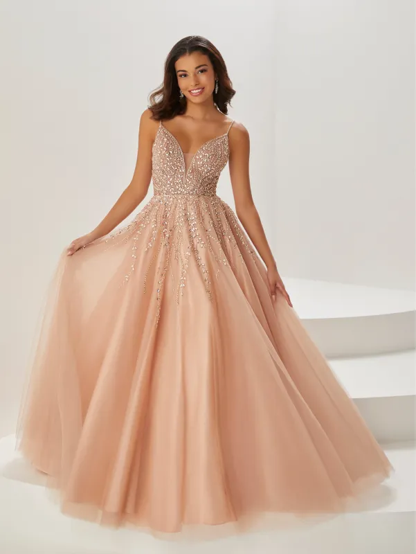 Beaded and Tulle Gown sold by Adrianna Papell