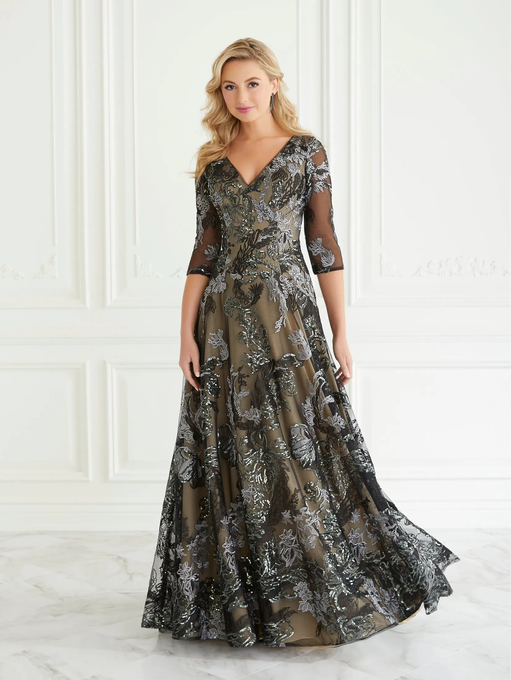 Floral Tulle Gown sold by Adrianna Papell