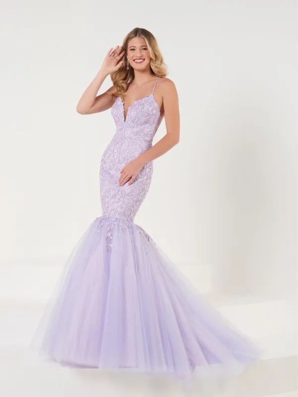 Lace and Tulle Mermaid Gown sold by Adrianna Papell