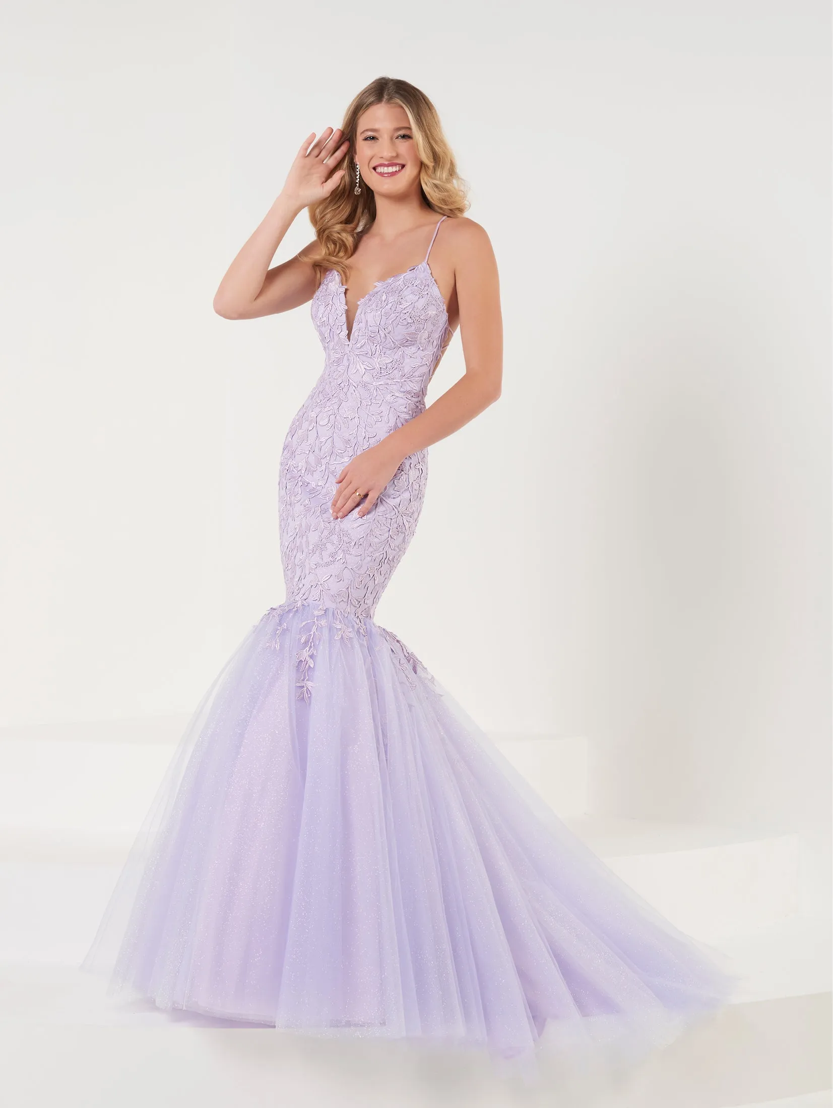 Lace and Tulle Mermaid Gown sold by Adrianna Papell