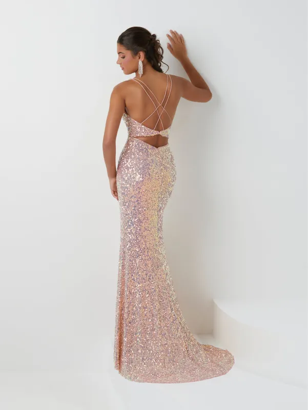 Liquid Sequin Slim Gown sold by Adrianna Papell