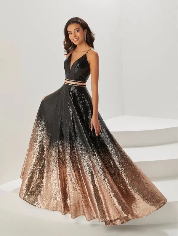 Ombre Sequin A-Line Gown sold by Adrianna Papell