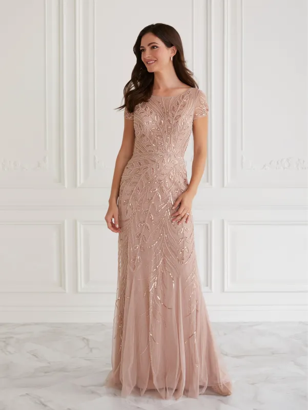 Sequined Godet Gown sold by Adrianna Papell