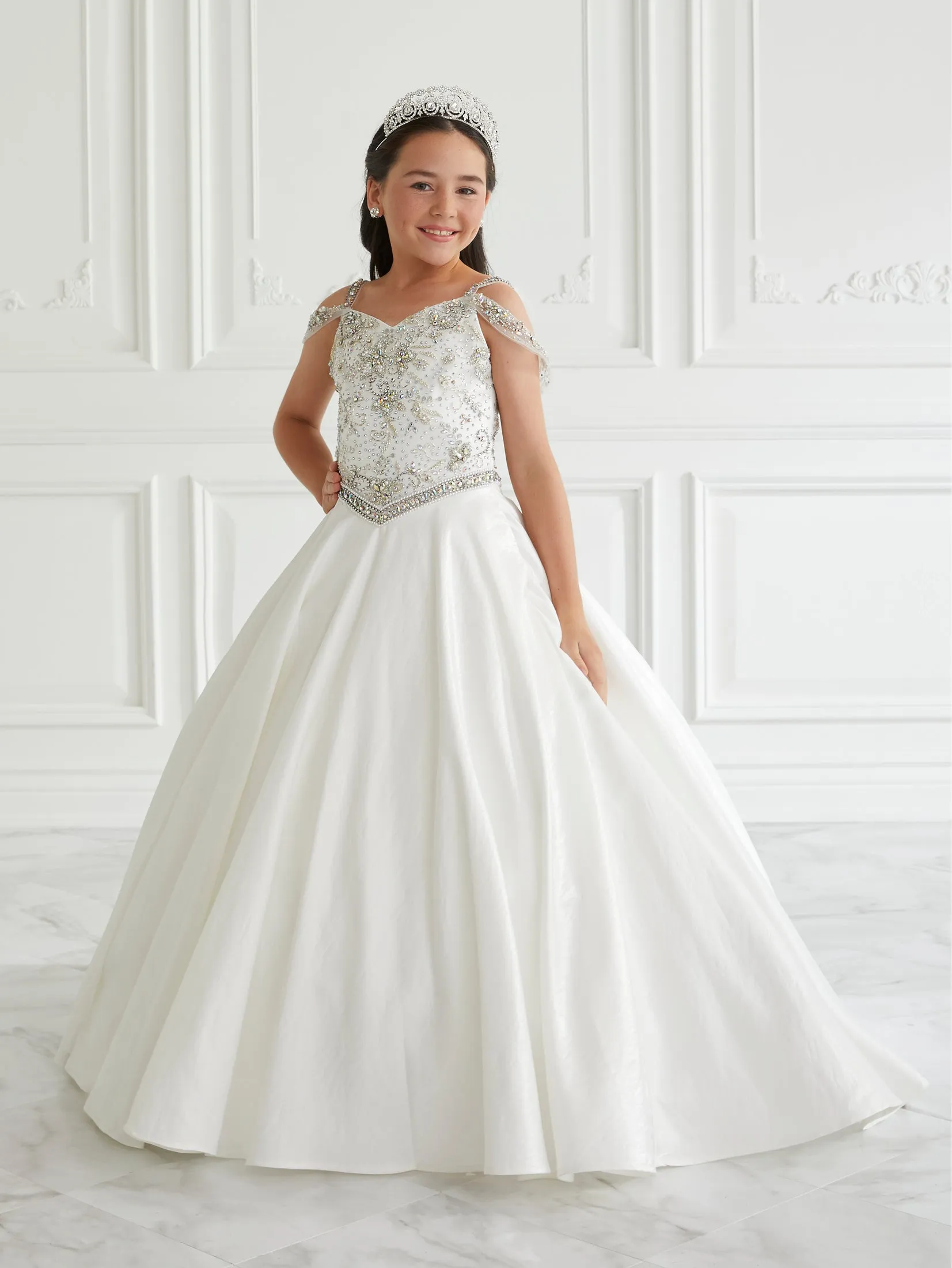 Shimmer Satin A-Line Gown sold by Adrianna Papell