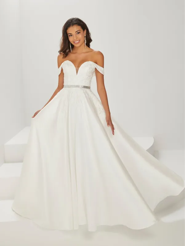Shimmer Satin and Floral Gown sold by Adrianna Papell