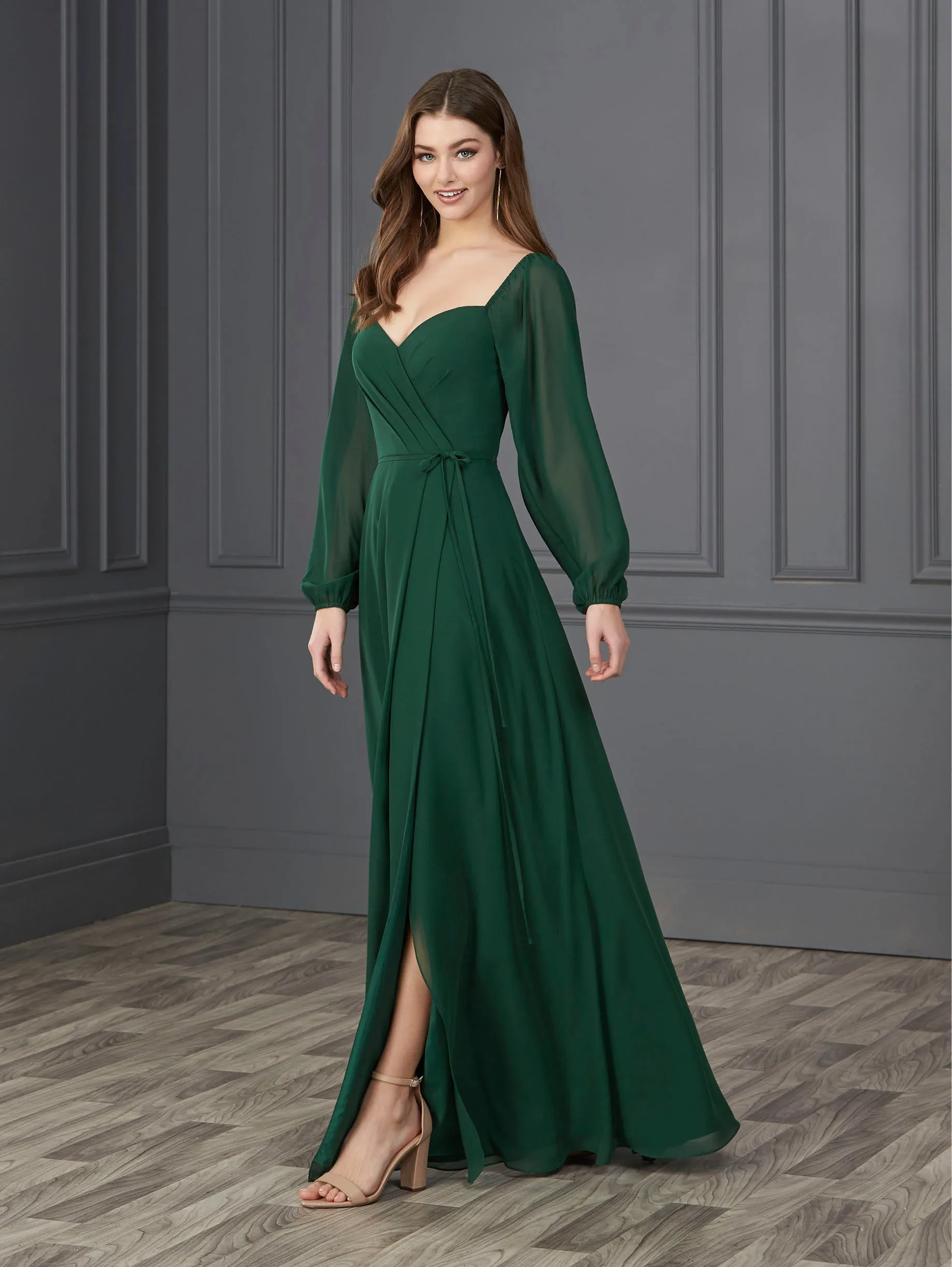 Chiffon Sweetheart Neckline A-Line Gown sold by Adrianna Papell