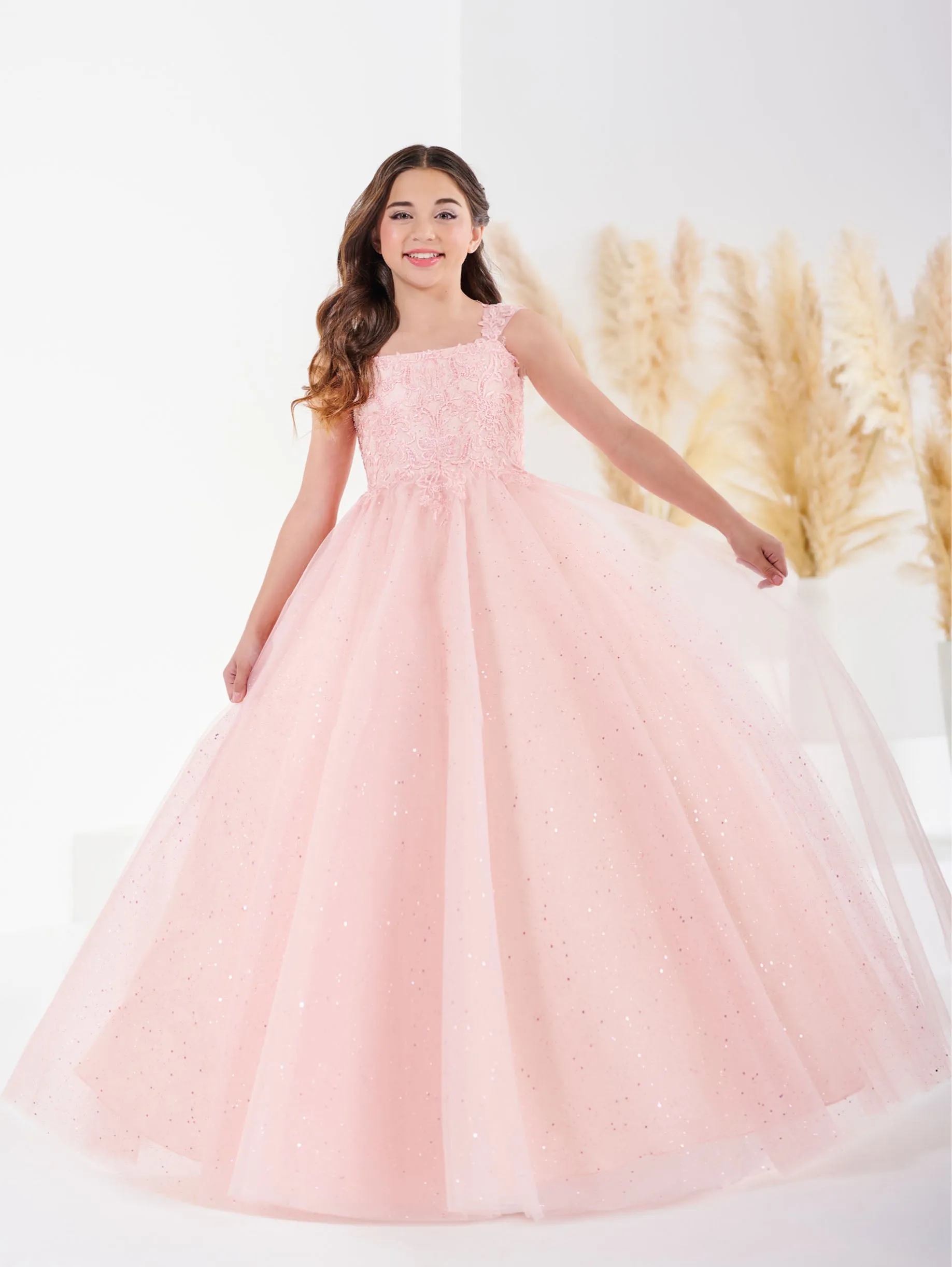 Lace and Sparkle Tulle Gown sold by Adrianna Papell