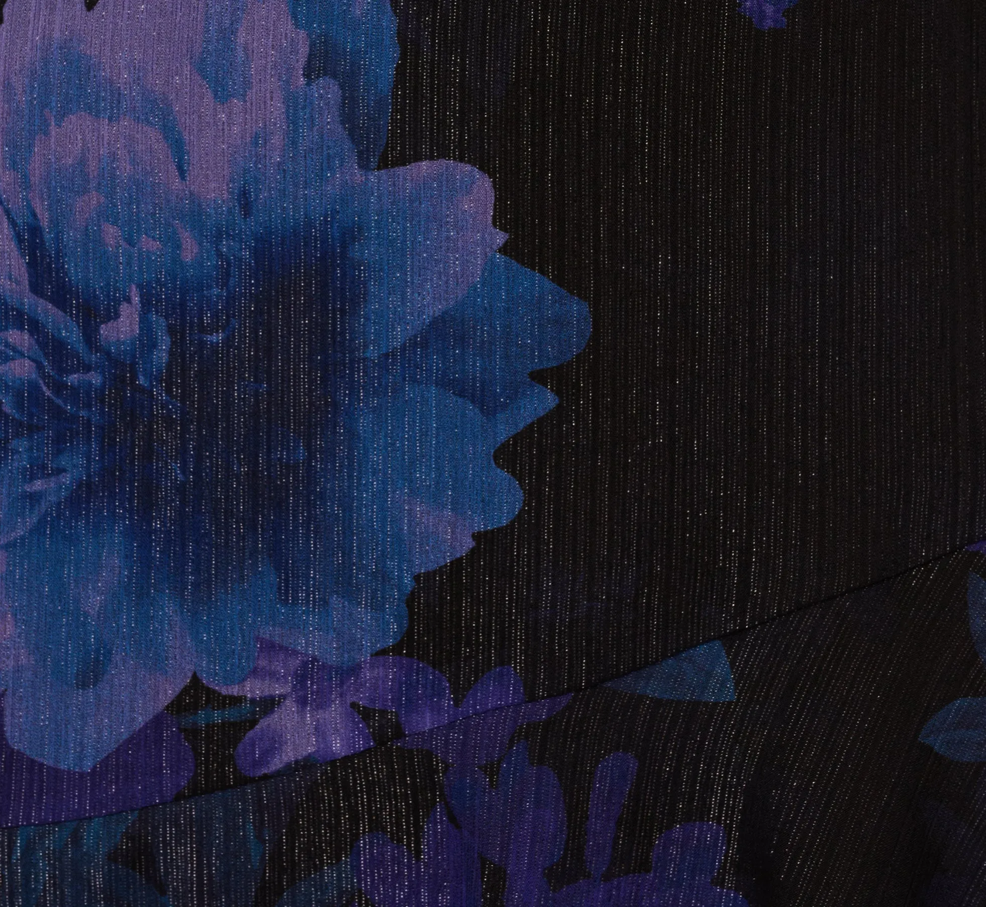 Sleeveless Glitter Floral Ruffle Midi Dress In Black Multi sold by Adrianna Papell product image thumbnail 4