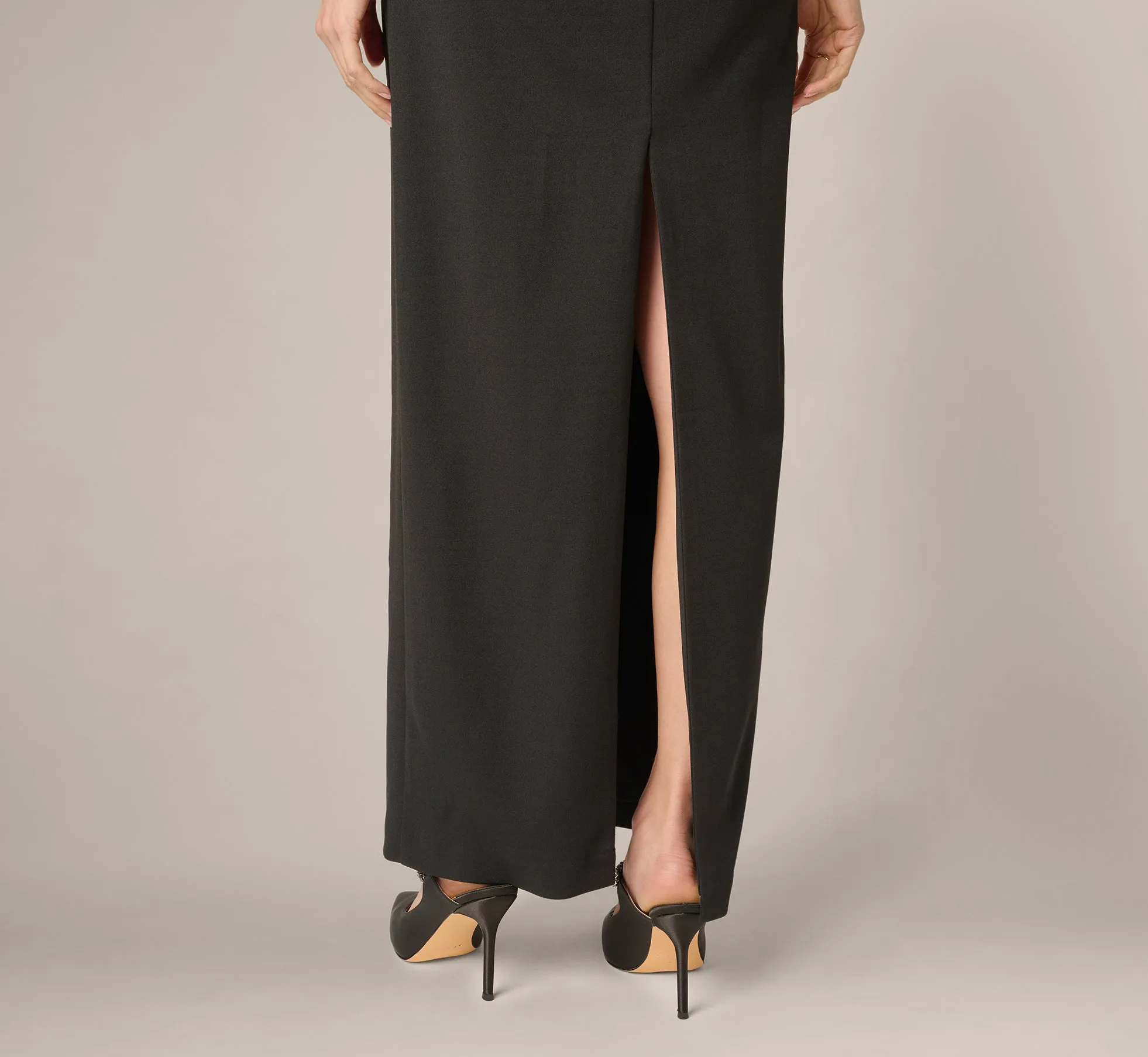 Strapless Beaded Flower Gown In Black sold by Adrianna Papell product image thumbnail 4