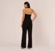 Tuxedo Jumpsuit With Halter Neckline In Black sold by Adrianna Papell